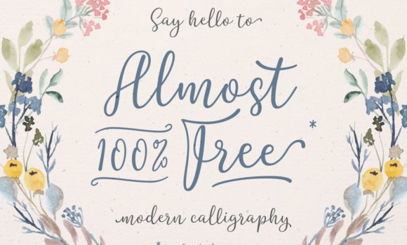 Almost 100% Free Font - Featured Image