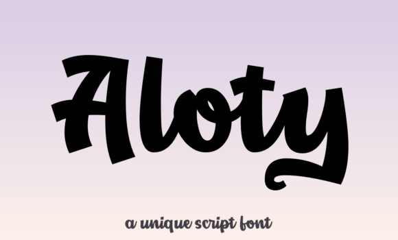 Aloty Font - Featured Image