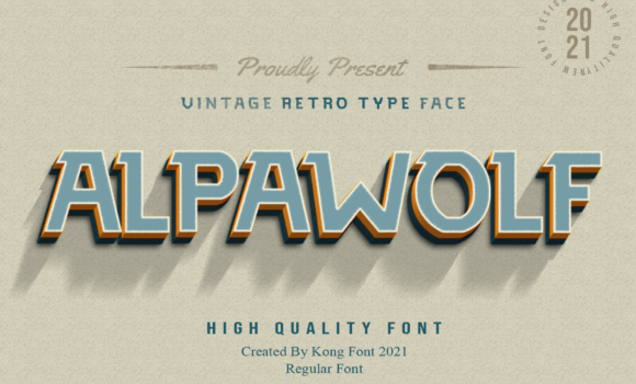 Alpawolf Font - Featured Image
