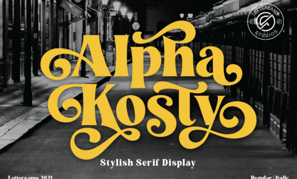 Alpha Kosty Font - Featured Image