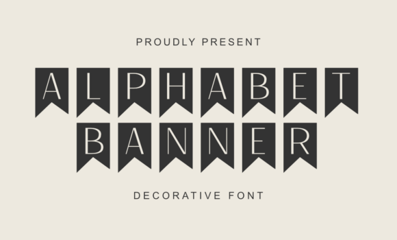 Alphabet Banner Font - Featured Image