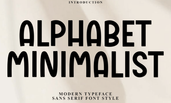 Alphabet Minimalist Font - Featured Image