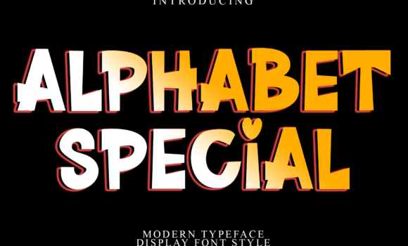 Alphabet Special Font - Featured Image