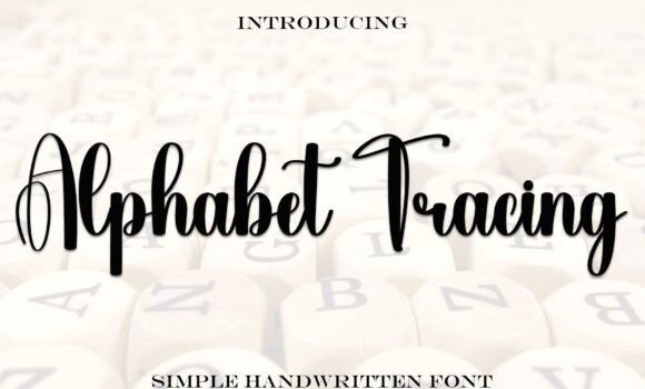 Alphabet Tracing Font - Featured Image