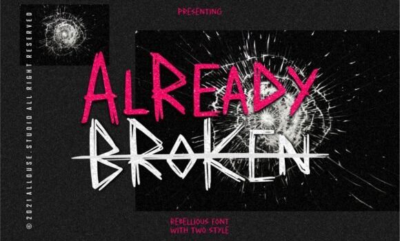 Already Broken Font - Featured Image