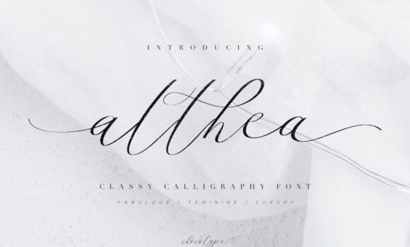 Althea Script Font Fonts Free Download Althea Script Font - Featured Image