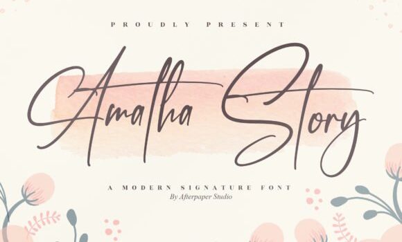 Amatha Story Font - Featured Image
