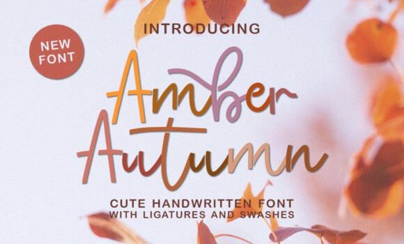 Amber Autumn Font - Featured Image