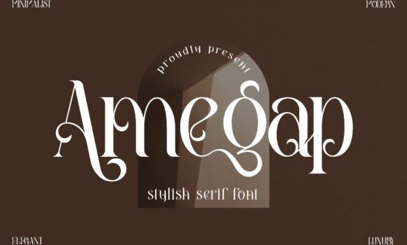 Amegap Font - Featured Image