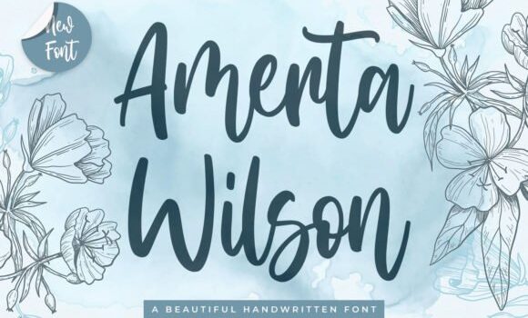 Amerta Wilson Font Fonts Free Download Amerta Wilson Font - Featured Image