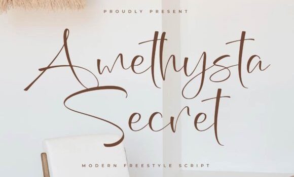 Amethysta Secret Font - Featured Image