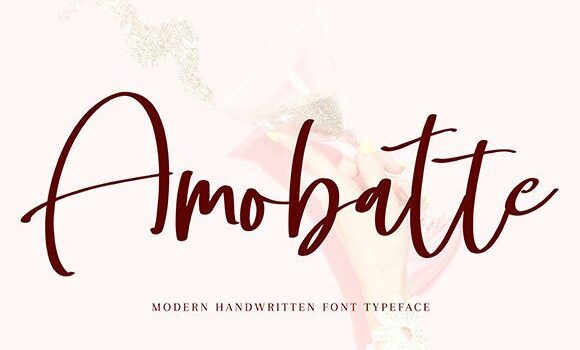 Amobatte Font - Featured Image
