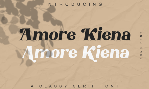 Amore Kiena Font - Featured Image