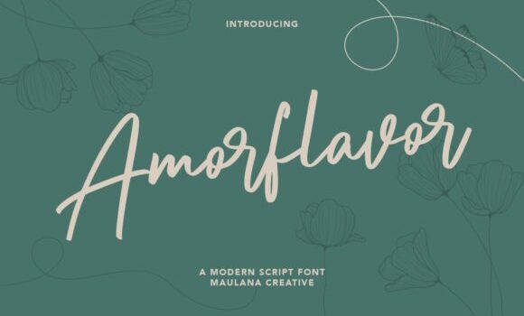 Amorflavor Font - Featured Image