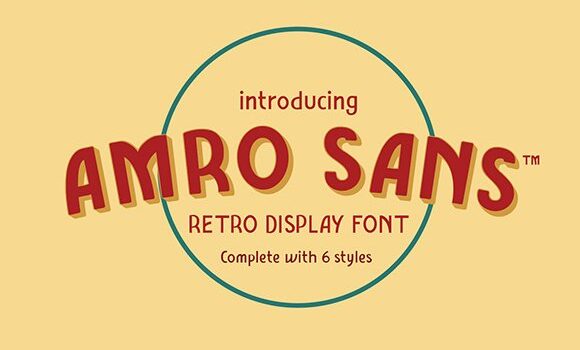 Amro Sans Family Font - Featured Image