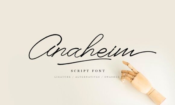 Anaheim Script Font - Featured Image