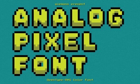 Analog Pixel Font Fonts Free Download Analog Pixel Font - Featured Image