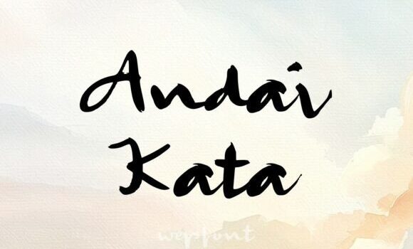 Andai Kata Font - Featured Image
