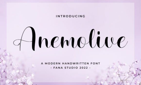 Anemolive Font - Featured Image