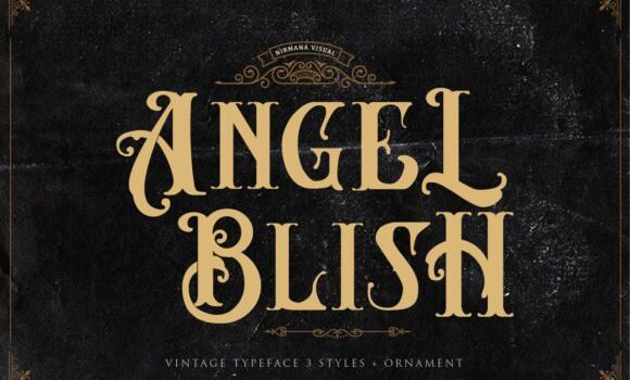 Angel Blish Family Font - Featured Image