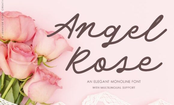Angel Rose Font - Featured Image