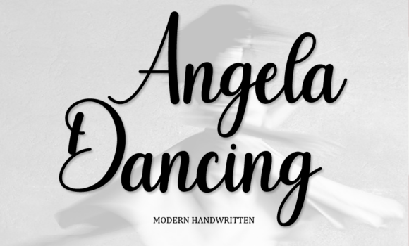 Angela Dancing Font - Featured Image