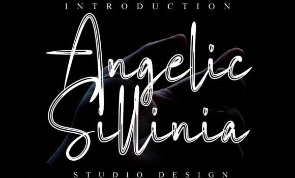 Angelic Sillinia Font - Featured Image