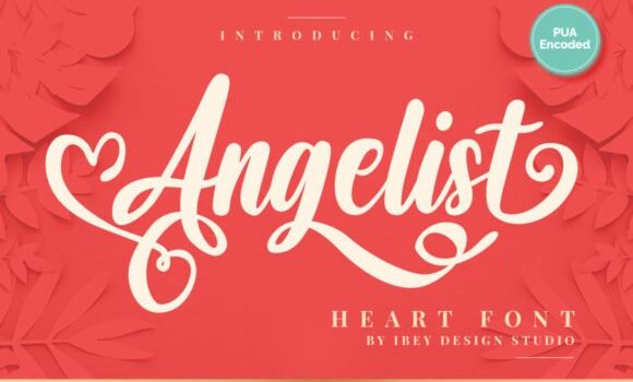 Angelist Heart Font - Featured Image