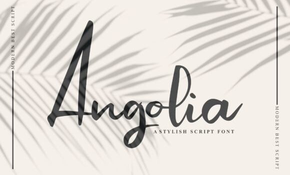 Angolia Script Font - Featured Image