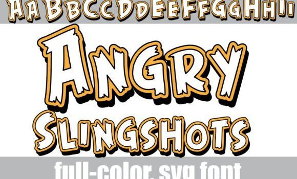 Angry Slingshots Font - Featured Image