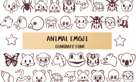 Animal Emoji Font - Featured Image