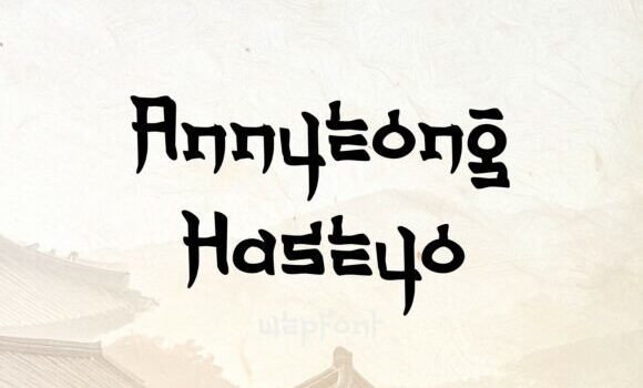 Annyeong Haseyo Font Fonts Free Download Annyeong Haseyo Font - Featured Image