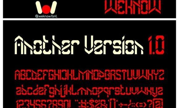 Another Version Font Fonts Free Download Another Version Font - Featured Image