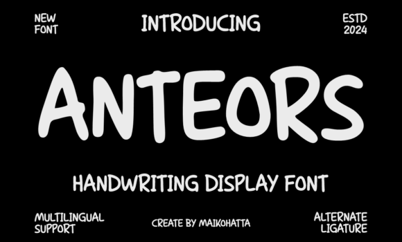 Anteors Font - Featured Image