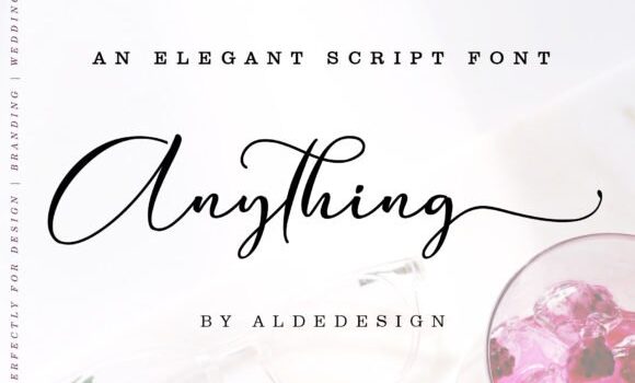 Anything Script Font - Featured Image