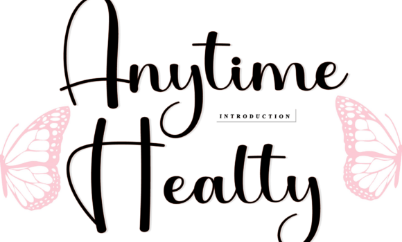 Anytime Healty Font - Featured Image