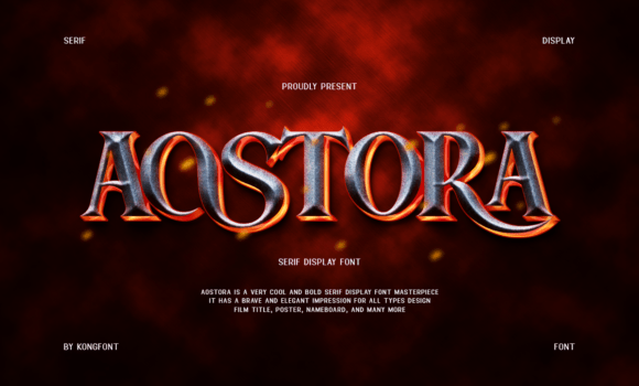 Aostora Font - Featured Image