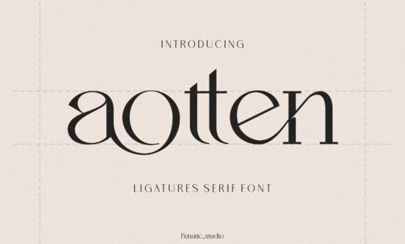 Aotten Font - Featured Image