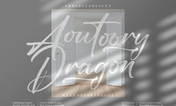 Aoutoory Dragon Font - Featured Image