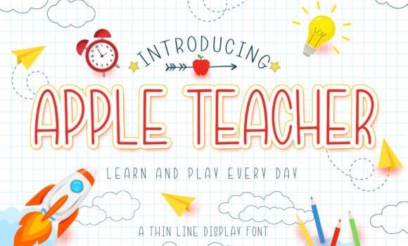 Apple Teacher Font Fonts Free Download Apple Teacher Font - Featured Image