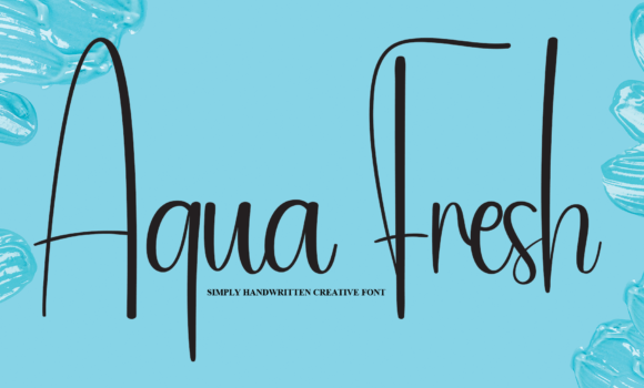 Aqua Fresh Font - Featured Image