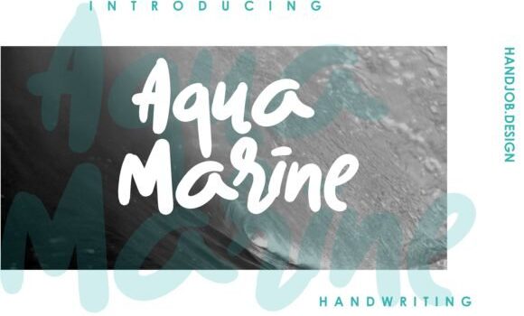 Aqua Marine Font Fonts Free Download Aqua Marine Font - Featured Image