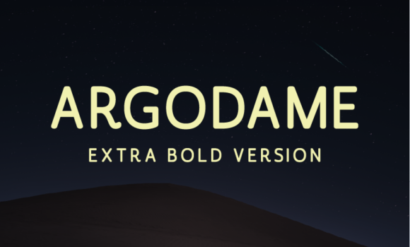 Argodame Extra Bold Font - Featured Image