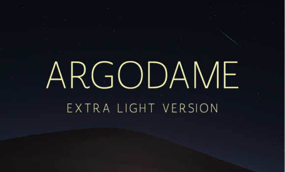 Argodame Extra Light Font - Featured Image