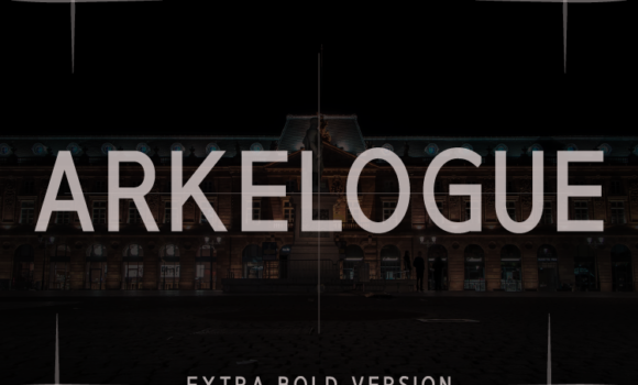 Arkelogue Extra Bold Font - Featured Image