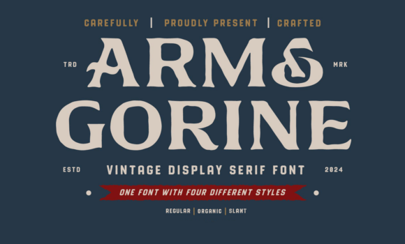 Arm & Gorine Font - Featured Image