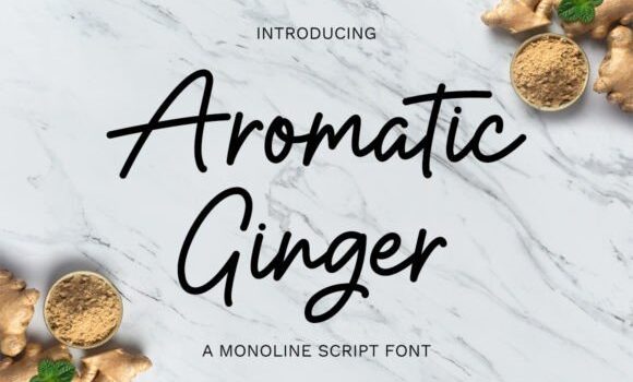 Aromatic Ginger Font - Featured Image