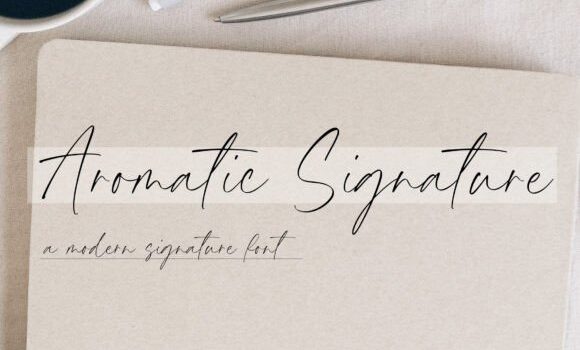 Aromatic Signature Font Fonts Free Download Aromatic Signature Font - Featured Image