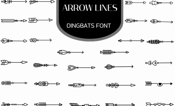 Arrow Lines Font Fonts Free Download Arrow Lines Font - Featured Image