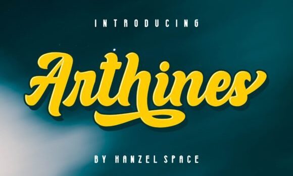 Arthines Font Fonts Free Download Arthines Font - Featured Image